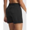 image:imagebaleaf Womens 5 Hiking Shorts with Zipper Pockets Lightweight Water Resistant Strech Quick Dry Golf Athletic ShortsBlack