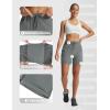 image:imagebaleaf Womens 5 Hiking Shorts with Zipper Pockets Lightweight Water Resistant Strech Quick Dry Golf Athletic ShortsDark Gray
