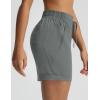 image:imagebaleaf Womens 5 Hiking Shorts with Zipper Pockets Lightweight Water Resistant Strech Quick Dry Golf Athletic ShortsDark Gray