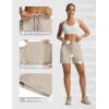 image:imagebaleaf Womens 5 Hiking Shorts with Zipper Pockets Lightweight Water Resistant Strech Quick Dry Golf Athletic ShortsKhaki