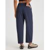 image:imagebaleaf Womens Barrel Pants Water Resistant Lightweight Travel Sweatpants Hiking Ankle Trousers with 5 Pockets Casual SlacksNavy Blue