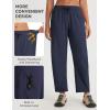 image:imagebaleaf Womens Barrel Pants Water Resistant Lightweight Travel Sweatpants Hiking Ankle Trousers with 5 Pockets Casual SlacksNavy Blue