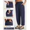 image:imagebaleaf Womens Barrel Pants Water Resistant Lightweight Travel Sweatpants Hiking Ankle Trousers with 5 Pockets Casual SlacksNavy Blue