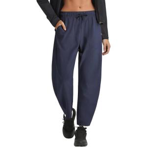 image:imagebaleaf Womens Barrel Pants Water Resistant Lightweight Travel Sweatpants Hiking Ankle Trousers with 5 Pockets Casual SlacksNavy Blue