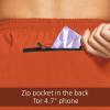image:imagebaleaf Mens 5 Running Athletic Shorts for Workout Gym Tennis Sports Lightweight Quick Dry with Zipper PocketOrange