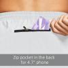 image:imagebaleaf Mens 5 Running Athletic Shorts for Workout Gym Tennis Sports Lightweight Quick Dry with Zipper PocketWhite