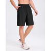 image:imagebaleaf Mens Athletic Running Shorts 9 Quick Dry Workout Shorts Lightweight Sports Gym Shorts with Zipper PocketsBlack
