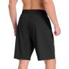 image:imagebaleaf Mens Athletic Running Shorts 9 Quick Dry Workout Shorts Lightweight Sports Gym Shorts with Zipper PocketsBlack