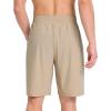 image:imagebaleaf Mens Athletic Running Shorts 9 Quick Dry Workout Shorts Lightweight Sports Gym Shorts with Zipper PocketsKhaki