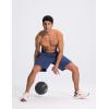 image:imagebaleaf Mens Athletic Running Shorts 9 Quick Dry Workout Shorts Lightweight Sports Gym Shorts with Zipper PocketsNavy Blue