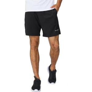 image:imagebaleaf Mens 5 Running Athletic Shorts for Workout Gym Tennis Sports Lightweight Quick Dry with Zipper PocketE01no Liningblack