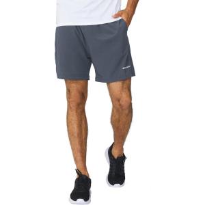 image:imagebaleaf Mens 5 Running Athletic Shorts for Workout Gym Tennis Sports Lightweight Quick Dry with Zipper PocketGray