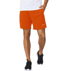 image:imagebaleaf Mens 5 Running Athletic Shorts for Workout Gym Tennis Sports Lightweight Quick Dry with Zipper PocketOrange