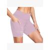 image:imagebaleaf 4D Padded Bike Shorts Women Cycling Underwear Gel Padding Pockets Light Purple XXXL