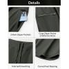 image:imagebaleaf Womens 17 Capri Pants Lighweight Cargo Capris Quick Dry Zipper Pockets Hiking Biking Casual Outdoor17inarmy Green