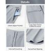 image:imagebaleaf Womens 17 Capri Pants Lighweight Cargo Capris Quick Dry Zipper Pockets Hiking Biking Casual Outdoor17inlight Gray