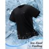 image:imagebaleaf Mens Cooling Running Shirts Short Sleeve Workout Athletic TShirts UPF 50 Sun Protection Quick Dry Moisture WickingBlack