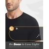 image:imagebaleaf Mens Cooling Running Shirts Short Sleeve Workout Athletic TShirts UPF 50 Sun Protection Quick Dry Moisture WickingBlack