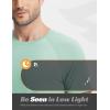 image:imagebaleaf Mens Cooling Running Shirts Short Sleeve Workout Athletic TShirts UPF 50 Sun Protection Quick Dry Moisture WickingLight Green