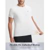image:imagebaleaf Mens Cooling Running Shirts Short Sleeve Workout Athletic TShirts UPF 50 Sun Protection Quick Dry Moisture WickingWhite
