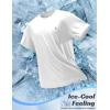image:imagebaleaf Mens Cooling Running Shirts Short Sleeve Workout Athletic TShirts UPF 50 Sun Protection Quick Dry Moisture WickingWhite