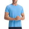 image:imagebaleaf Mens Cooling Running Shirts Short Sleeve Workout Athletic TShirts UPF 50 Sun Protection Quick Dry Moisture WickingBlue