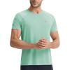 image:imagebaleaf Mens Cooling Running Shirts Short Sleeve Workout Athletic TShirts UPF 50 Sun Protection Quick Dry Moisture WickingLight Green