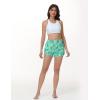 image:imageBALEAF Womens 3 Swim Board Shorts High Waisted Bathing Suit Bottoms for Swimming with Liner Pockets UPF 50Green Floral