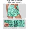 image:imageBALEAF Womens 3 Swim Board Shorts High Waisted Bathing Suit Bottoms for Swimming with Liner Pockets UPF 50Green Floral