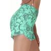 image:imageBALEAF Womens 3 Swim Board Shorts High Waisted Bathing Suit Bottoms for Swimming with Liner Pockets UPF 50Green Floral