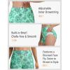 image:imageBALEAF Womens 3 Swim Board Shorts High Waisted Bathing Suit Bottoms for Swimming with Liner Pockets UPF 50Green Floral