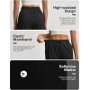 image:imagebaleaf 22 Wide Leg Pants for Women Capri Sweatpants Pant Cropped Lightweight Quick Dry Petite Pant with Pockets Loose FitBlack