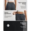 image:imagebaleaf 22 Wide Leg Pants for Women Capri Sweatpants Pant Cropped Lightweight Quick Dry Petite Pant with Pockets Loose FitDark Gray