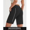 image:imagebaleaf 9 Womens Bermuda Shorts Knee Length High Waisted Long Shorts with Pockets Golf Walking Athletic Running CasualBlack