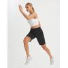 image:imagebaleaf 9 Womens Bermuda Shorts Knee Length High Waisted Long Shorts with Pockets Golf Walking Athletic Running CasualBlack