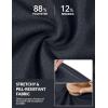 image:imagebaleaf 9 Womens Bermuda Shorts Knee Length High Waisted Long Shorts with Pockets Golf Walking Athletic Running CasualDark Gray