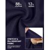 image:imagebaleaf 9 Womens Bermuda Shorts Knee Length High Waisted Long Shorts with Pockets Golf Walking Athletic Running CasualNavy Blue