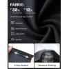 image:imagebaleaf Capri Pants for Women with Pockets High Waist Yoga Capris Pant Loose Straight Leg for Casual SummerDark Gray