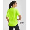 image:imagebaleaf Cycling Jersey Women Half Sleeve Bike Shirts Quick Dry Half Zip Biking Tops UPF 50 Pockets Workout Runing Hiking Fluorescent Green XXL
