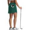 image:imagebaleaf Womens 17 Golf Skirts 3 Pockets High Waisted Stretchy Tennis Athletic Skorts Workout Running Casual SummerDark Green
