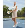 image:imagebaleaf Womens 17 Golf Skirts 3 Pockets High Waisted Stretchy Tennis Athletic Skorts Workout Running Casual SummerKhaki