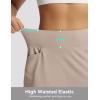 image:imagebaleaf Womens 17 Golf Skirts 3 Pockets High Waisted Stretchy Tennis Athletic Skorts Workout Running Casual SummerKhaki