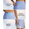 image:imagebaleaf Womens 17 Golf Skirts 3 Pockets High Waisted Stretchy Tennis Athletic Skorts Workout Running Casual SummerLight Blue