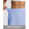 image:imagebaleaf Womens 17 Golf Skirts 3 Pockets High Waisted Stretchy Tennis Athletic Skorts Workout Running Casual SummerLight Blue