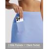 image:imagebaleaf Womens 17 Golf Skirts 3 Pockets High Waisted Stretchy Tennis Athletic Skorts Workout Running Casual SummerLight Blue