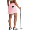 image:imagebaleaf Womens 17 Golf Skirts 3 Pockets High Waisted Stretchy Tennis Athletic Skorts Workout Running Casual SummerLight Pink
