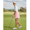 image:imagebaleaf Womens 17 Golf Skirts 3 Pockets High Waisted Stretchy Tennis Athletic Skorts Workout Running Casual SummerLight Pink