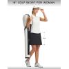 image:imagebaleaf Womens 18 Golf Skorts Skirts Pockets UPF 50 Zipper Quick Dry Casual Work Skort TravelBlack