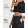 image:imagebaleaf Womens 18 Golf Skorts Skirts Pockets UPF 50 Zipper Quick Dry Casual Work Skort TravelBlack