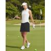 image:imagebaleaf Womens 18 Golf Skorts Skirts Pockets UPF 50 Zipper Quick Dry Casual Work Skort TravelBlack